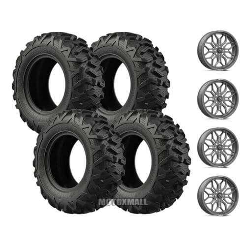 EFX Moto MTC 34x10-20 on 4/137 MSA M47 Sniper Gunmetal +10mm