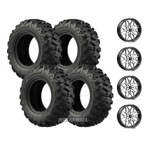 EFX Moto MTC 32x10-18 on 4/110 MSA M47 Sniper Machined +10mm