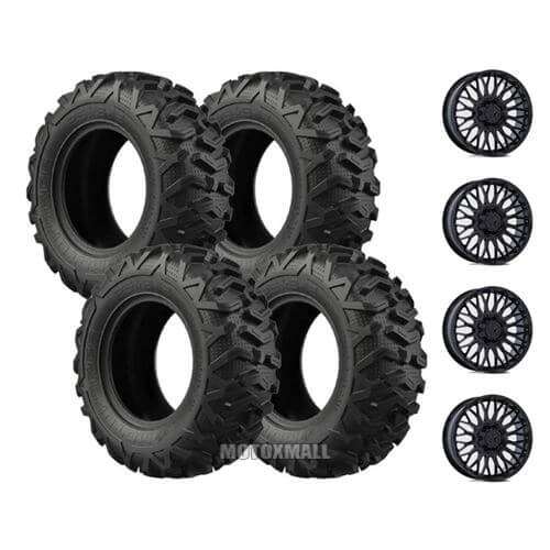 EFX Moto MTC 34x10-20 on 4/137-4/156 MSA M50 Clubber Black +0mm