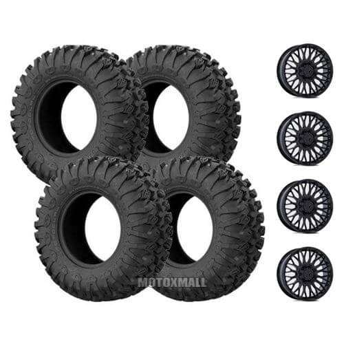 EFX MotoClaw 35x10-20 on 4/137-4/156 MSA M50 Clubber Black +0mm