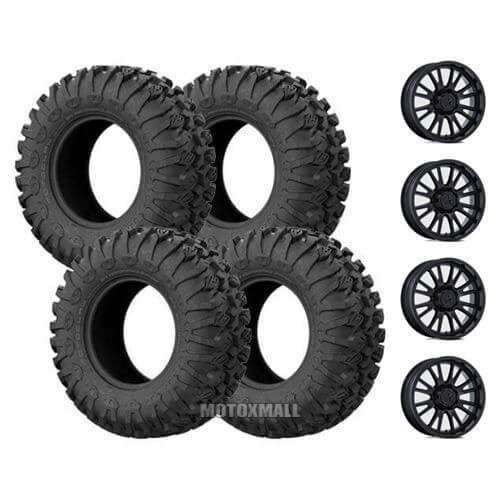 EFX MotoClaw 27x10-14 on 4/137-4/156 MSA M51 Thunderlips Black +10mm