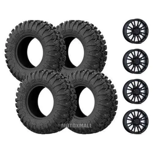 EFX MotoClaw 28x9-15 / 28x11-15 on 4/137-4/156 MSA M51 Thunderlips Black +10mm