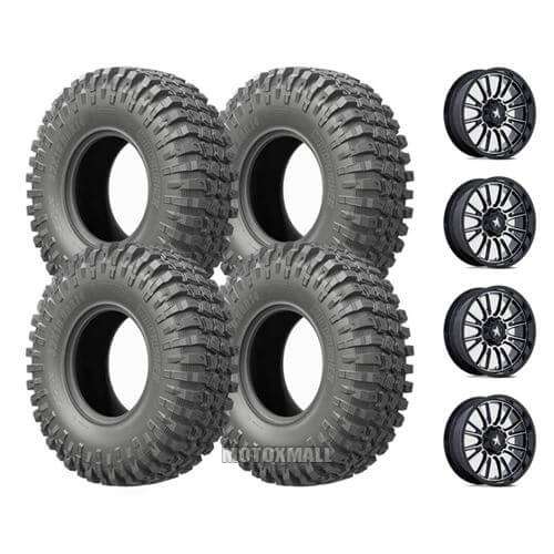 EFX MotoCrusher 35x10-15 on 4/137-4/156 MSA M51 Thunderlips Machined +10mm