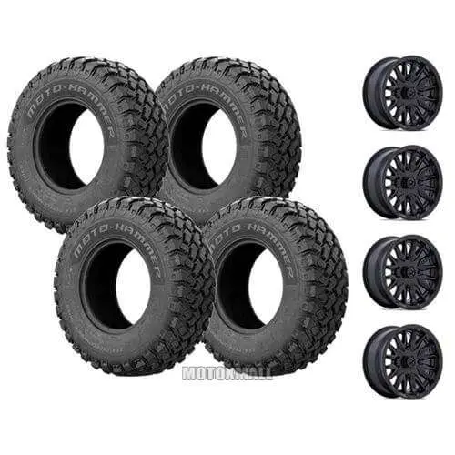 EFX MotoHammer 32x10-15 on 4/156 MSA M49 Creed Black +10mm