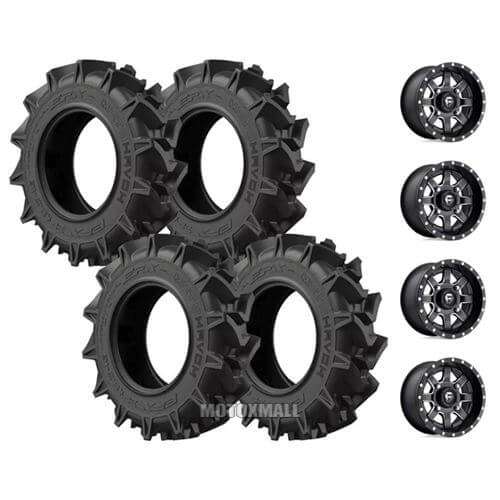 EFX MotoHavok 30x8.5-16 on 4/110 Fuel D538 Maverick +13mm