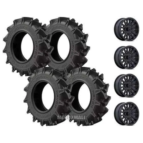 EFX MotoHavok 31x8.5-14 on 4/110 MSA M49 Creed Black -47mm