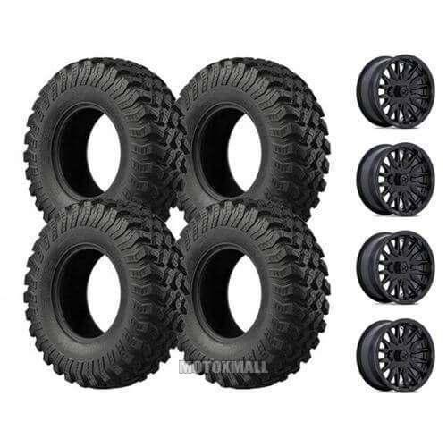 EFX MotoRally 32x10-15 on 4/110 MSA M49 Creed Black +10mm