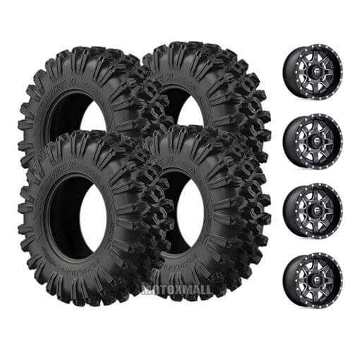 EFX MotoRavage XL 30x10-16 on 4/110 Fuel D538 Maverick +13mm