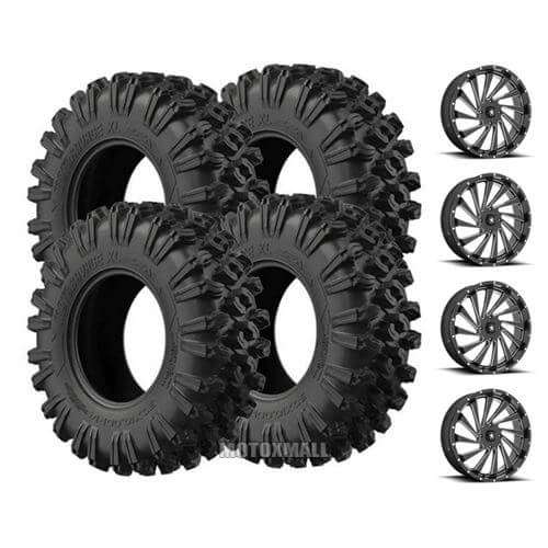 EFX MotoRavage XL 40x10-18 on 4/137 MSA M46 Blade Black +0mm