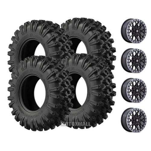 EFX MotoRavage XL 32x10-15 on 4/137 MSA M48 Portal Satin Black +38mm