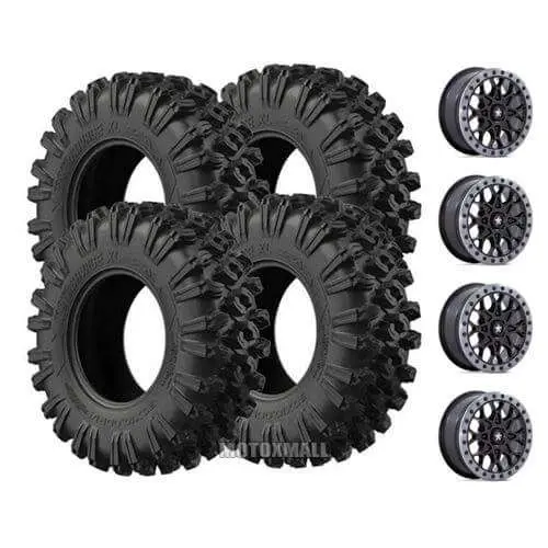 EFX MotoRavage XL 32x10-15 on 4/137 MSA M48 Portal Satin Black +38mm