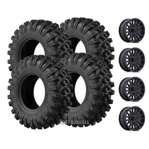 EFX MotoRavage 30x10-15 on 4/156 MSA M49 Creed Black +10mm