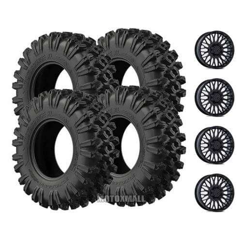 EFX MotoRavage XL 32x10-15 on 4/137-4/156 MSA M50 Clubber Black +10mm