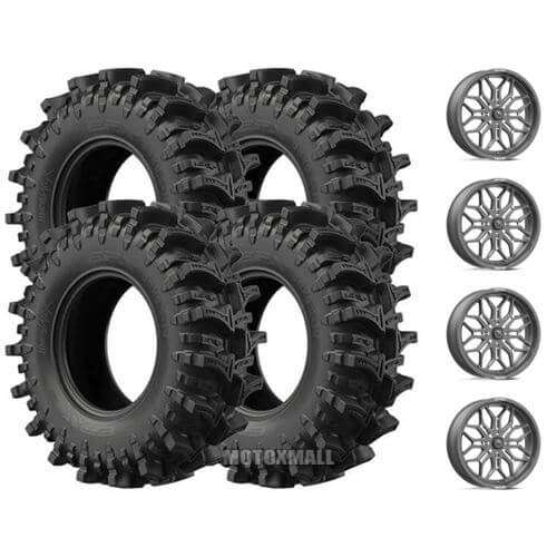 EFX MotoSlayer 33x9.5-20 on 4/137 MSA M47 Sniper Gunmetal +10mm