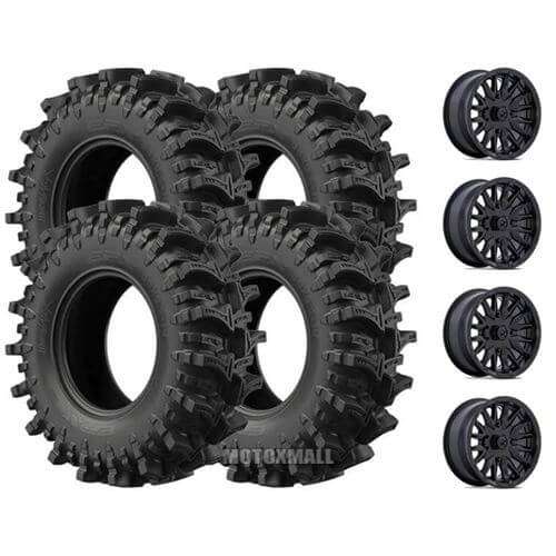 EFX MotoSlayer 30x9.5-14 on 4/137 MSA M49 Creed Black +10mm