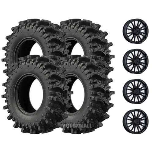 EFX MotoSlayer 30x9.5-14 on 4/137-4/156 MSA M51 Thunderlips Black +10mm