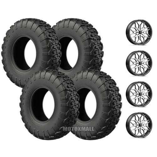 EFX MotoVator 34x9.5-18 on 4/110 MSA M47 Sniper Machined +10mm