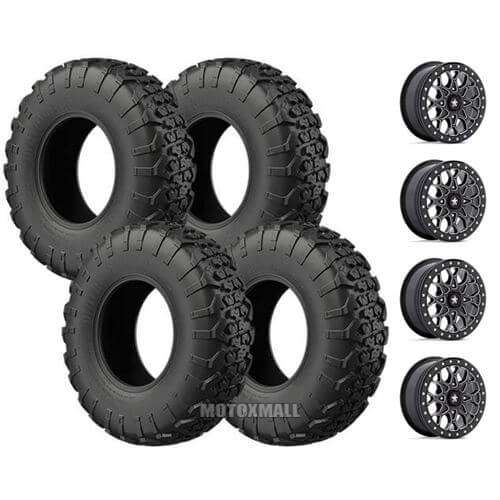 EFX MotoVator 34x9.5-15 on 4/156 MSA M48 Portal Black +38mm