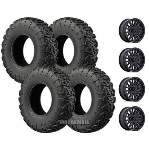 EFX MotoVator 28x9.5-14 on 4/110 MSA M49 Creed Black -47mm