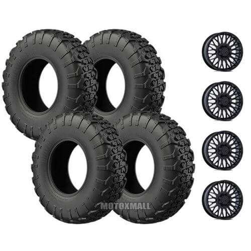 EFX MotoVator 30x9.5-15 on 4/137-4/156 MSA M50 Clubber Black +10mm