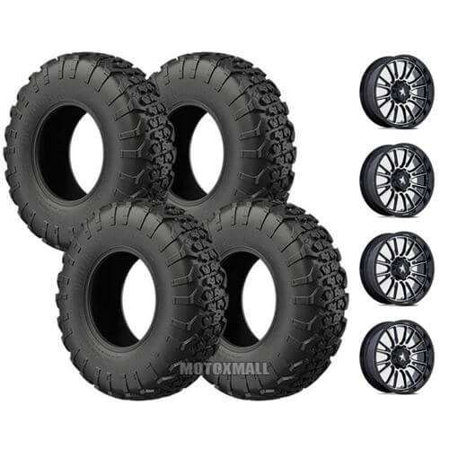 EFX MotoVator 27x9.5-14 on 4/137-4/156 MSA M51 Thunderlips Machined +10mm