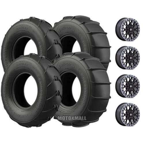 EFX Sand Slinger Sport 32x11-15 / 32x14-15 on 4/137 MSA M48 Portal Satin Black +38mm