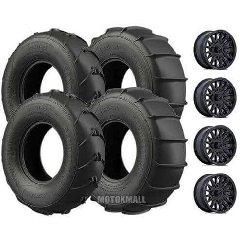 EFX Sand Slinger 31x11-15 / 31x14-15 on 4/156 MSA M49 Creed Black +10mm