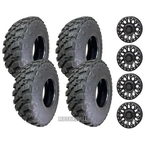 Federal Xplora 30x10-15 on 5x4.5 Frontline 454 Gloss Black 4+3