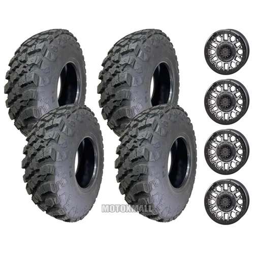 Federal Xplora 30x10-15 on 5x4.5 Frontline 454 Brushed Grey 4+3