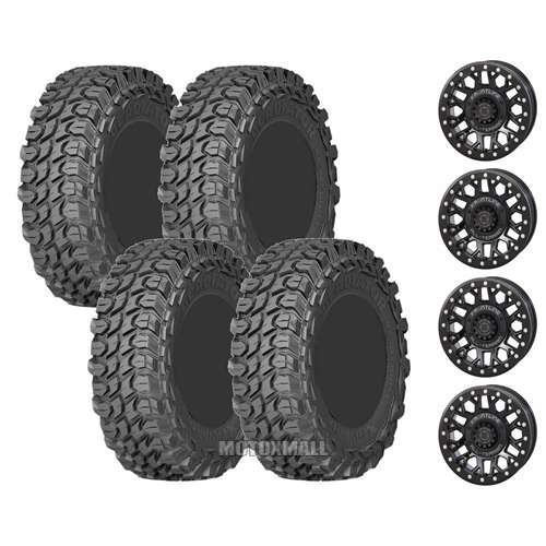 Gladiator XComp ATR 32-10-15 on 5x4.5 Frontline 454 Gloss Black 4+3