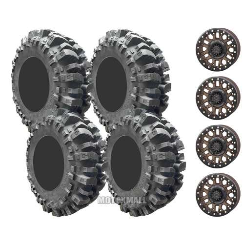 Interco Bogger 30x10-15 on 4/137 - 4/156 Frontline 454 Bronze 4+3