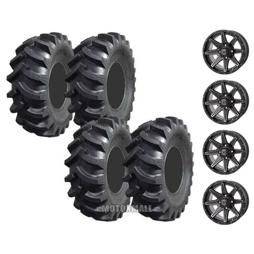 Interco Interforce 30x10-14 on 4/156 Frontline 308 Matte Black 4+3