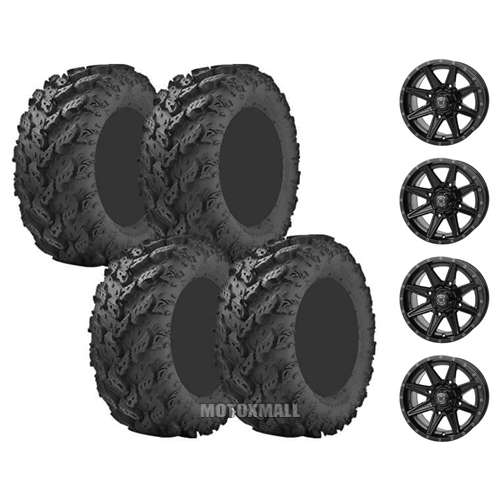 Interco Reptile 27x9-14 / 27x11-14 on 4/110 Frontline 308 Gloss Black 5+2