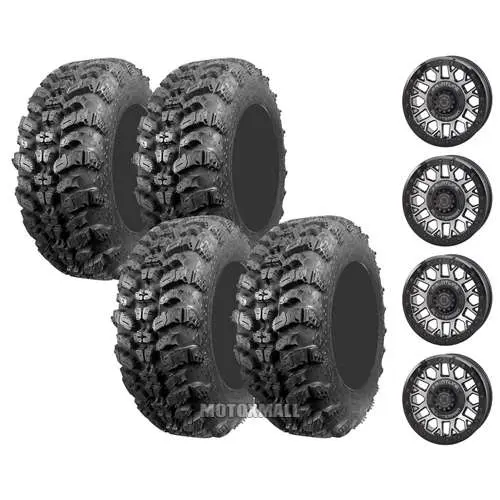 Interco Sniper 920 32x10-15 on 5x4.5 Frontline 454 Brushed Grey 4+3