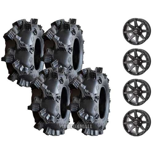 Interco Sniper 27x9-14 / 27x11-14 on 4/110 Frontline 308 Matte Black 5+2
