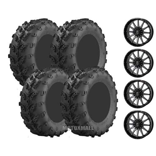 Interco Swamp Lite 28x9-14 / 28x11-14 on 4/110 Frontline 762 Dark Tint 5+2