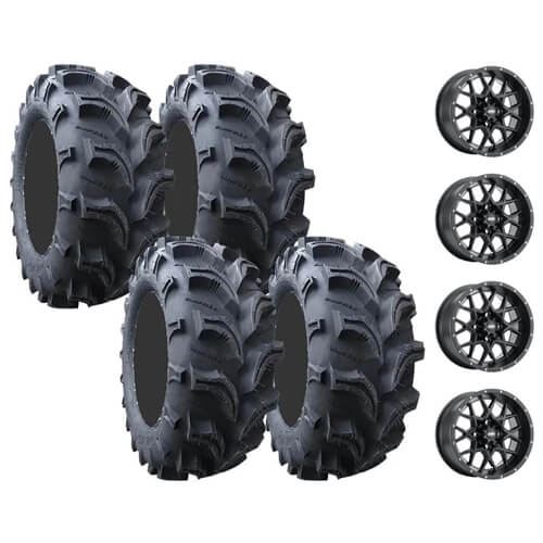 Interco Vampire II 26x10-12 on 4/137 ITP Hurricane Black 5+2