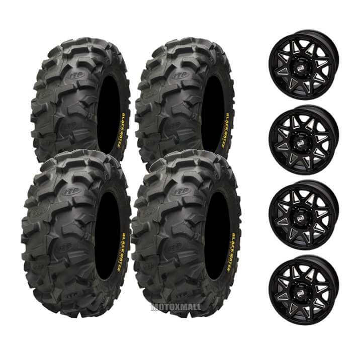 ITP Blackwater Evolution 30x10-14 on 4/110 Tusk Tintic Milled/Black 5+2