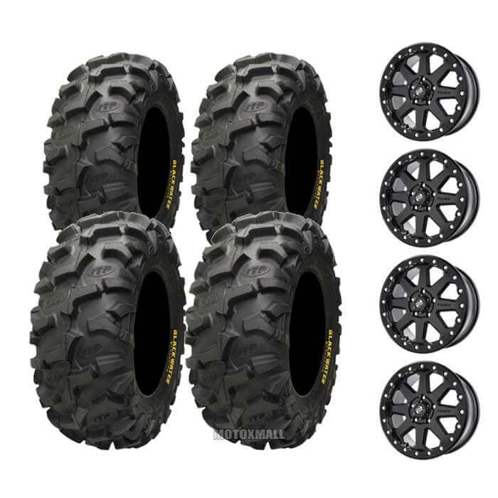 ITP Blackwater Evolution 30x10-14 on 4/137 Tusk Uinta Beadlock Matte Black 5+2