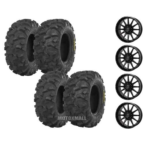 ITP Blackwater 28x10-14 on 4/110 Frontline 762 Gloss Black 5+2