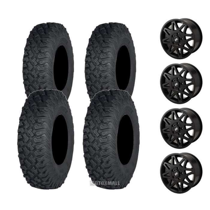 ITP Coyote 35x10-15 on 5/4.5 Tusk Tintic Matte Black 6+1