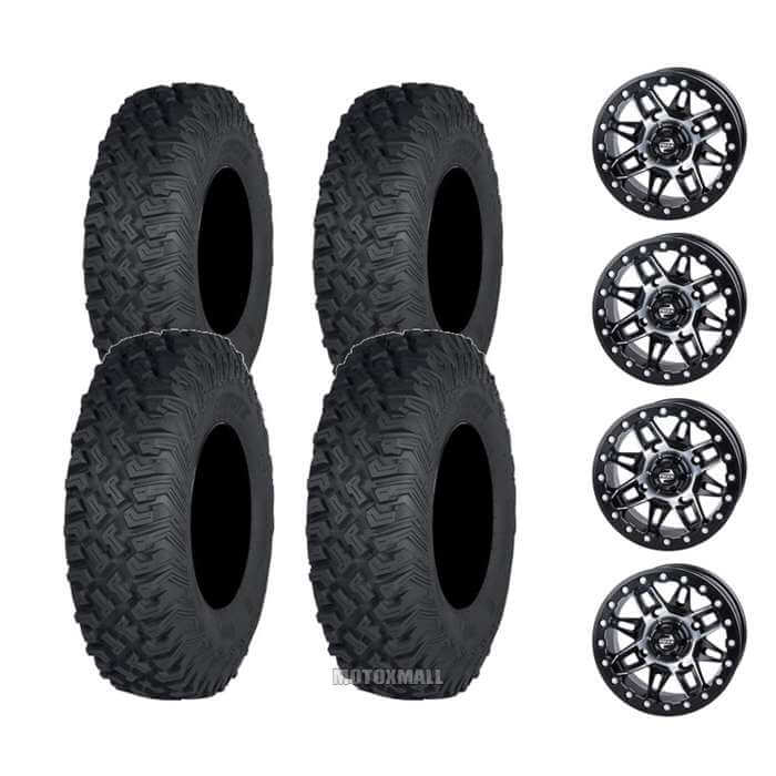 ITP Coyote 32x10-15 on 4/156 Tusk Wasatch Beadlock Machined/Black 5+2