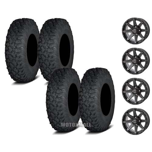 ITP Coyote 28x10-14 on 4/137 Frontline 308 Matte Black 5+2