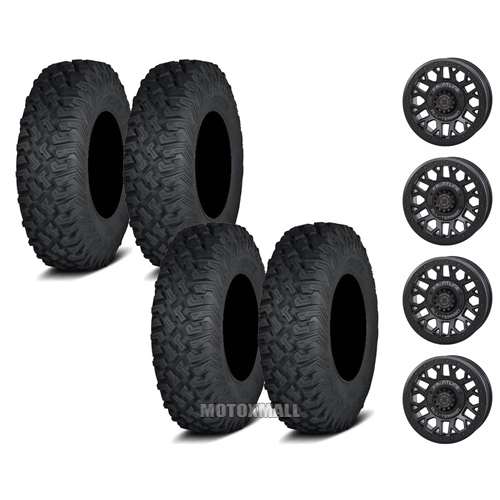 ITP Coyote 30x10-15 on 5x4.5 Frontline 454 Matte Black 4+3