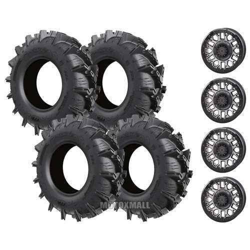 ITP Cryptid 32x10-15 on 5x4.5 Frontline 454 Brushed Grey 4+3