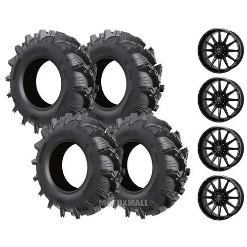 ITP Cryptid 30x9-14 / 30x11-14 on 4/110 Frontline 762 Gloss Black 5+2