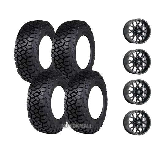 ITP Intersect 30x10-14 on 4/110 ITP Hurricane Black 5+2