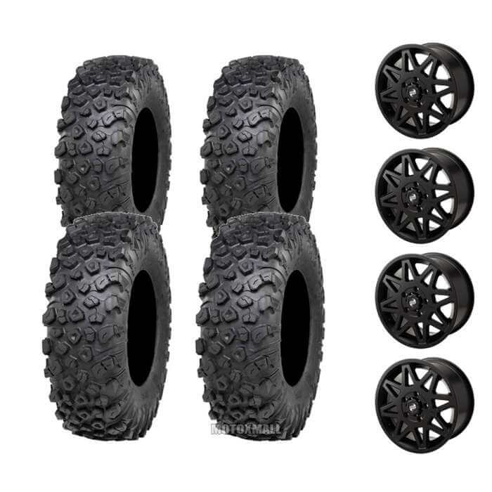 ITP Kinetic 32x10-15 on 5/4.5 Tusk Tintic Matte Black 6+1