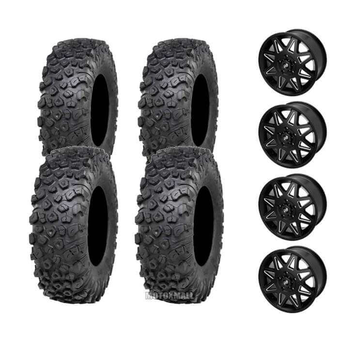ITP Kinetic 32x10-15 on 5/4.5 Tusk Tintic Milled/Black 6+1