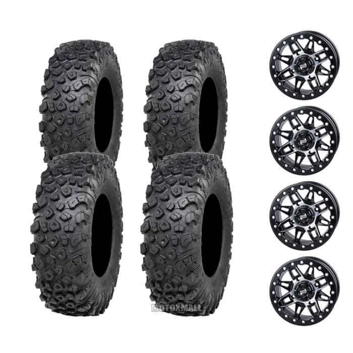 ITP Kinetic 30x10-15 on 4/156 Tusk Wasatch Beadlock Machined/Black 5+2